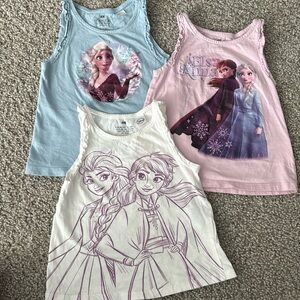 H&M frozen tanks for toddler girl size 3T